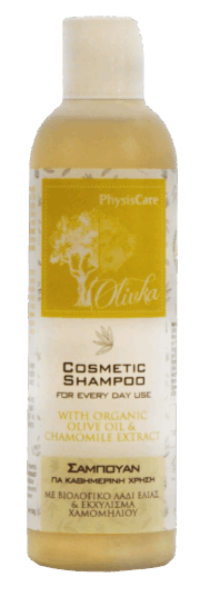 Șampon cu ulei de măsline organic și extract de mușețel, 100 ml
