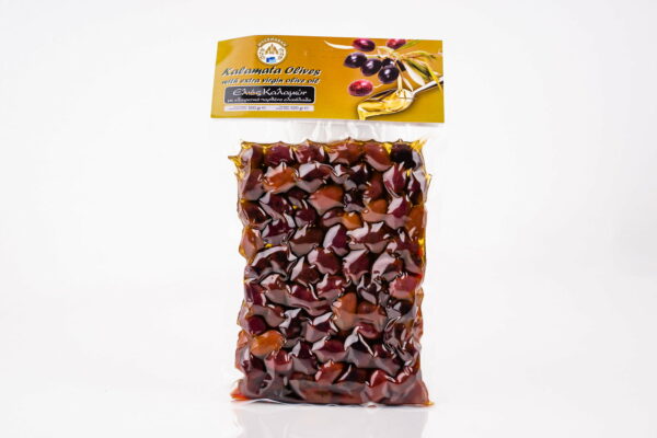 Eliada- Măsline kalamata în ulei extravirgin de măsline, 200 g