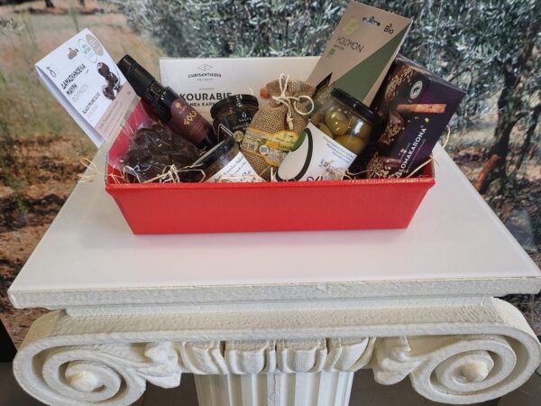 Ulei de masline - Eliada- Cutie festivă, cu 9 produse gourmet