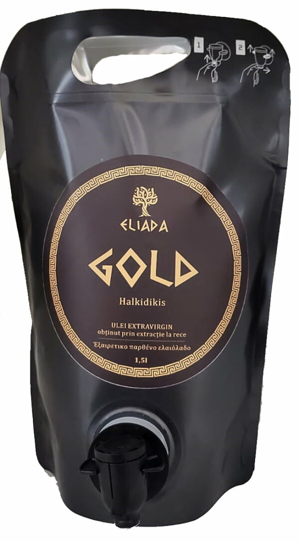 Eliada- Ulei extravirgin Eliada Gold, pouch 1,5 L