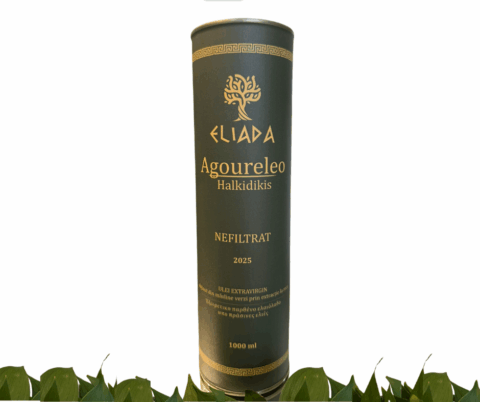 Ulei extravirgin masline Agoureleo Nefiltrat, 2025, canistra, 1l - imagine 1